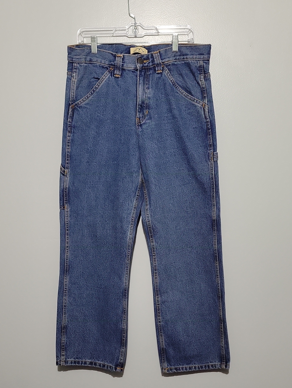 Blue Mountain Men's Denim Utility Relaxed Fit Jeans Pants Sz 32x30 Carpenter NWT